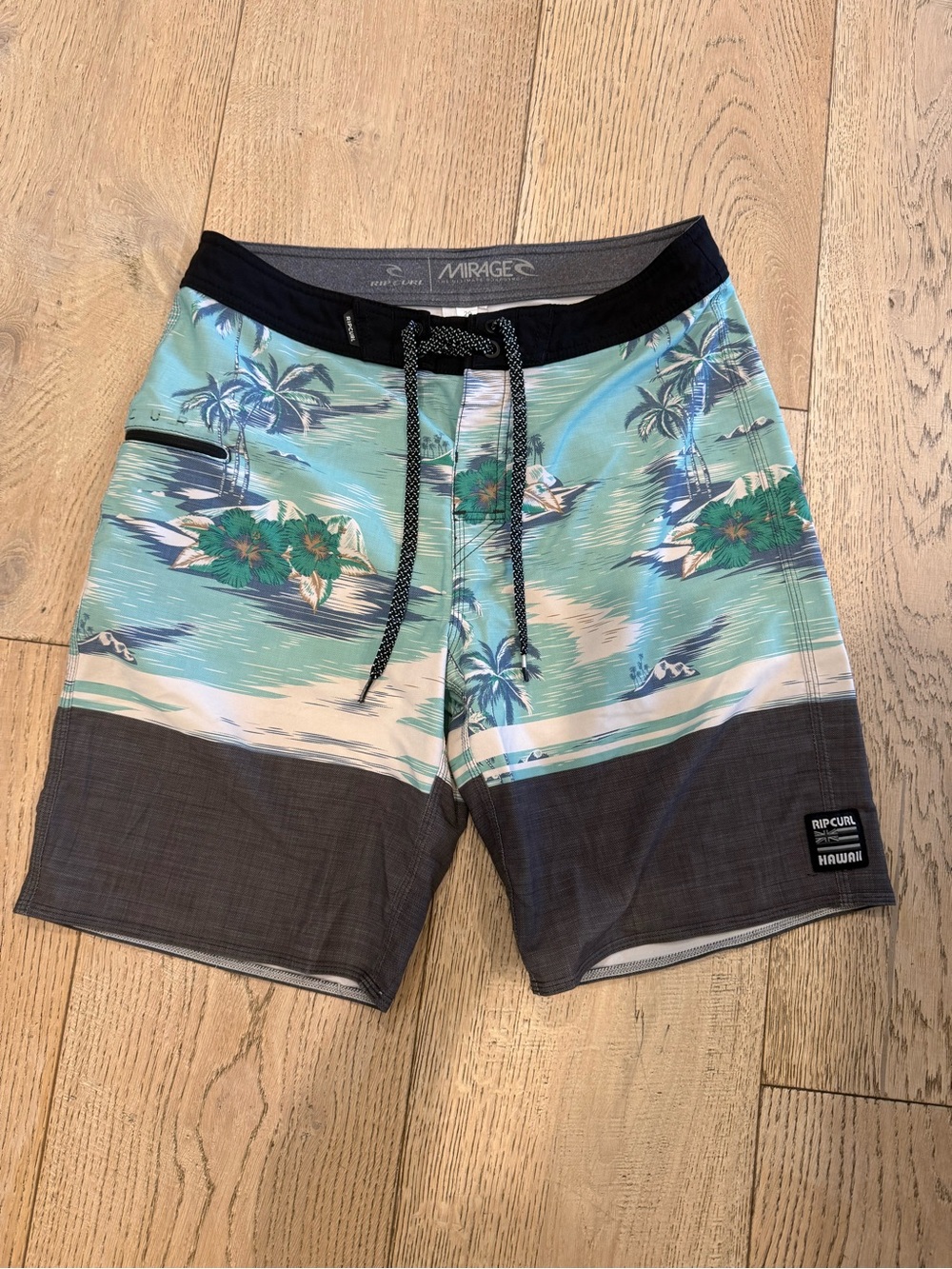 Rip Curl Mirage Hawaii Board Shorts Size 29 Tropical Surf Swim Trunks